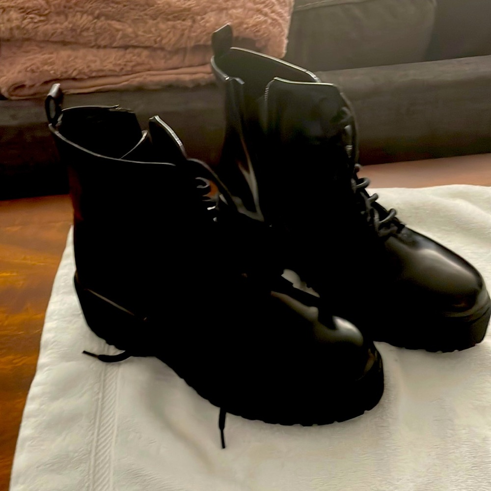 Black ankle boots